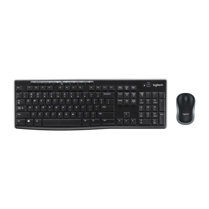 Logitech - MK270 Wireless Keyboard and Mouse Combo Set, Black - 920-004509