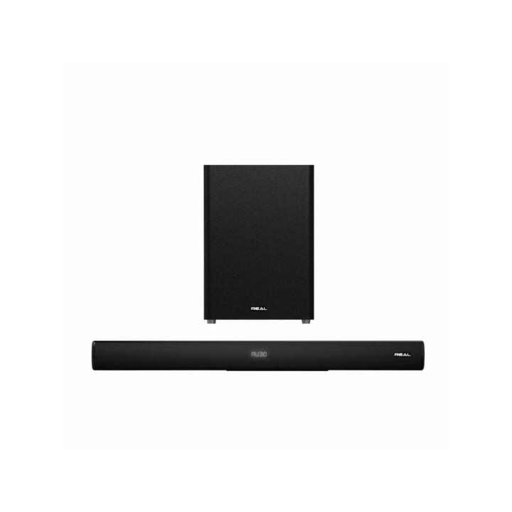 REAL - 2.1 Channel Soundbar 6.5" Wired Subwoofer | Power Output: 160W - SB21-160FAD