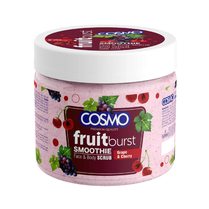 COSMO - Face & Body Scrub 500ml - Grape & Cherry - COM33101310