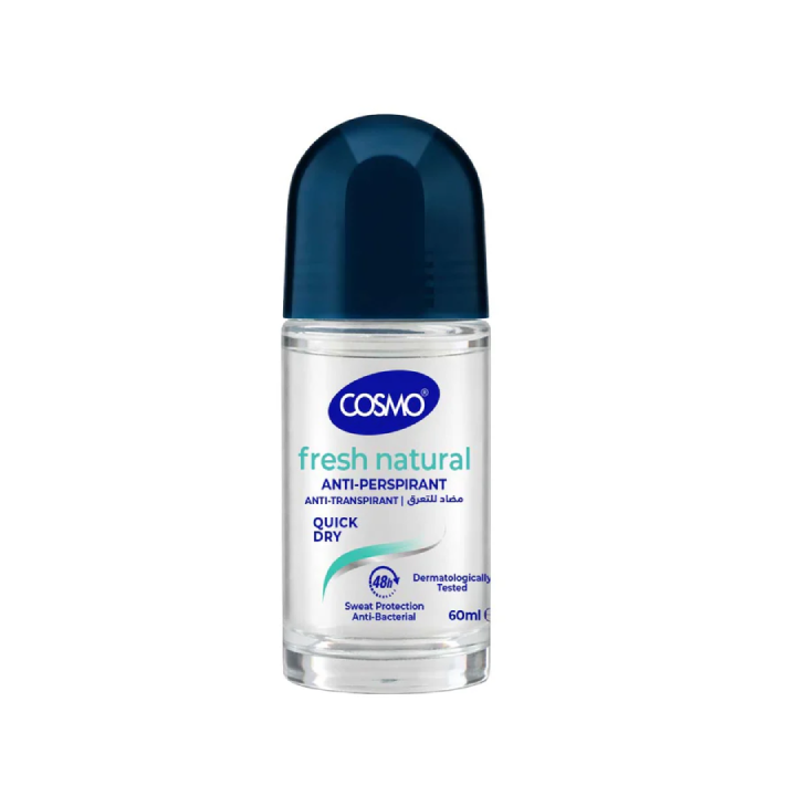 COSMO - Anti-Perspirant Roll On (Glass Deo) 60ml - Fresh Natural - COM33104027