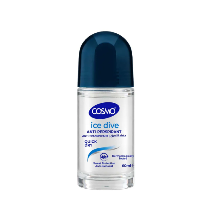 COSMO - Anti-Perspirant Roll On (Glass Deo) 60ml - Ice Dive - COM33104028