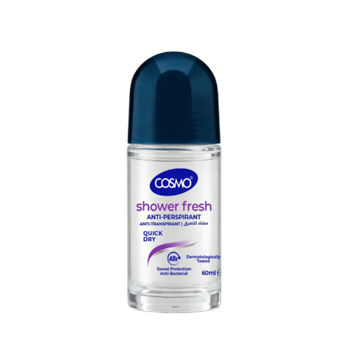 COSMO - Anti-Perspirant Roll On (Glass Deo) 60ml - Shower Fresh - COM33104030