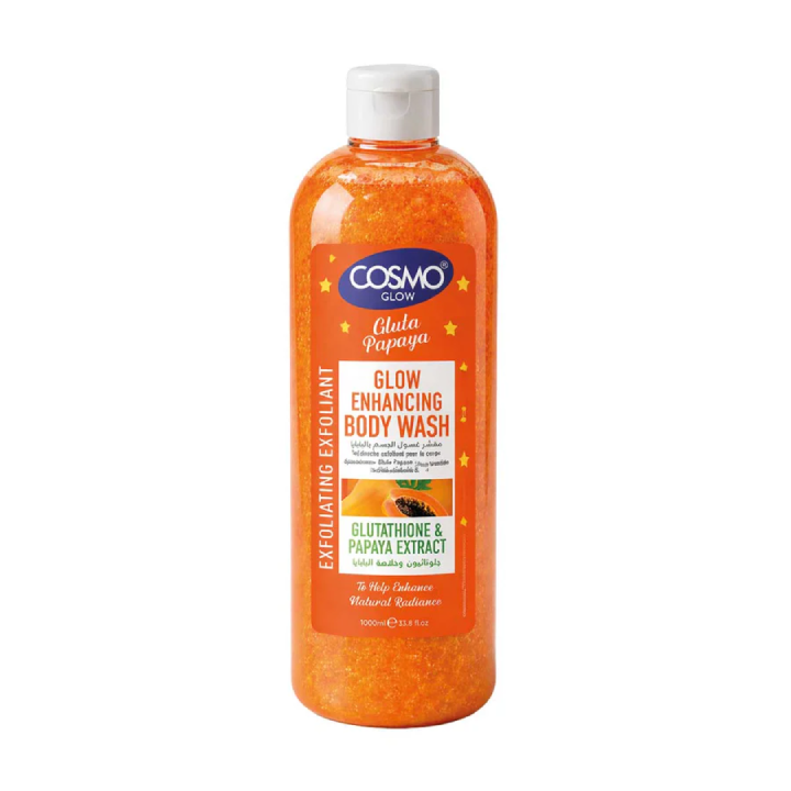 COSMO - Glow White Exfoliating Body Wash 1L - Gluta Papaya - COM33106030