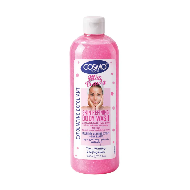 COSMO - Glow White Exfoliating Body Wash 1L - Miss Beauty - COM33106028
