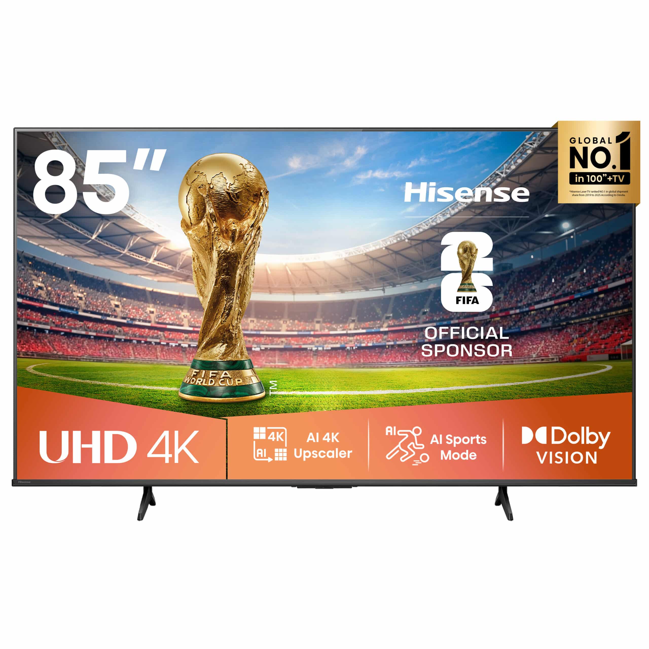 Hisense - 85″ UHD 4K VIDAA Smart TV | Dolby Audio | Game Mode PLUS 60hz - LED85A6Q