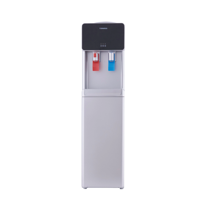 Tornado - Hot & Cold Top Loading Water Dispenser, 2 Tabs Silver - WDM-H45ASE-S