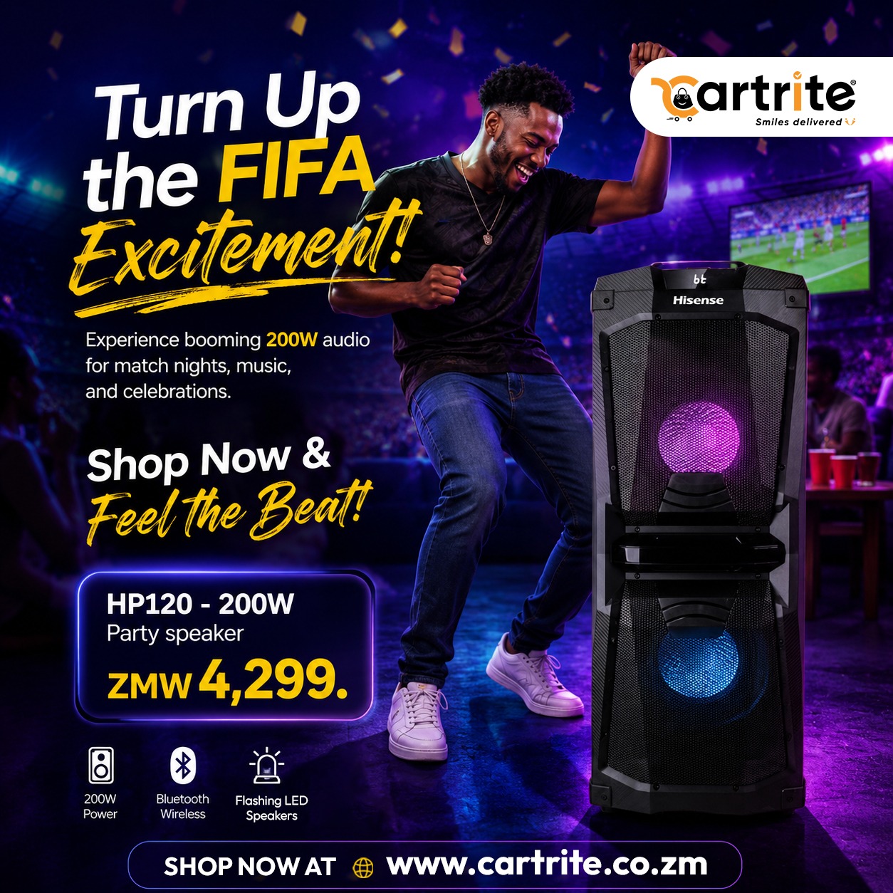 Hisense - Mini System, 200W Party speaker - HP120-OFF
