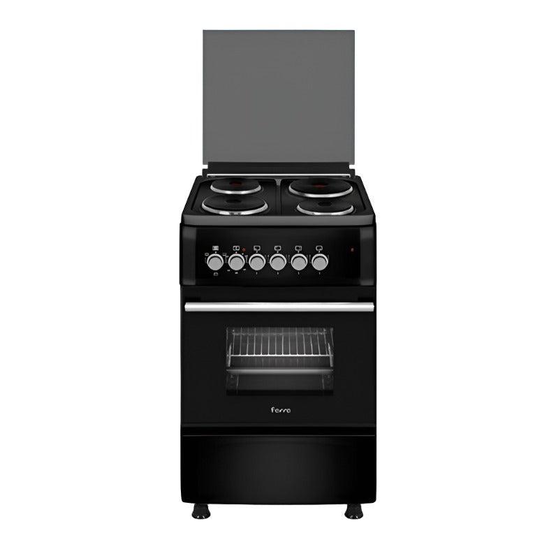 FERRE 50 × 50 Bright Black Enamel Electric Stove